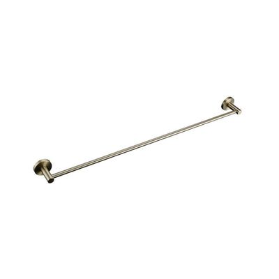 LINSOL LUX S2 LEAD FREE NON HEATED SINGLE TOWEL RAIL 800MM BRUSHED BRASS