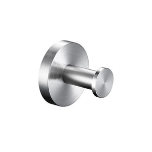 LINSOL LUX S2 SINGLE ROBE HOOK BRUSHED NICKEL