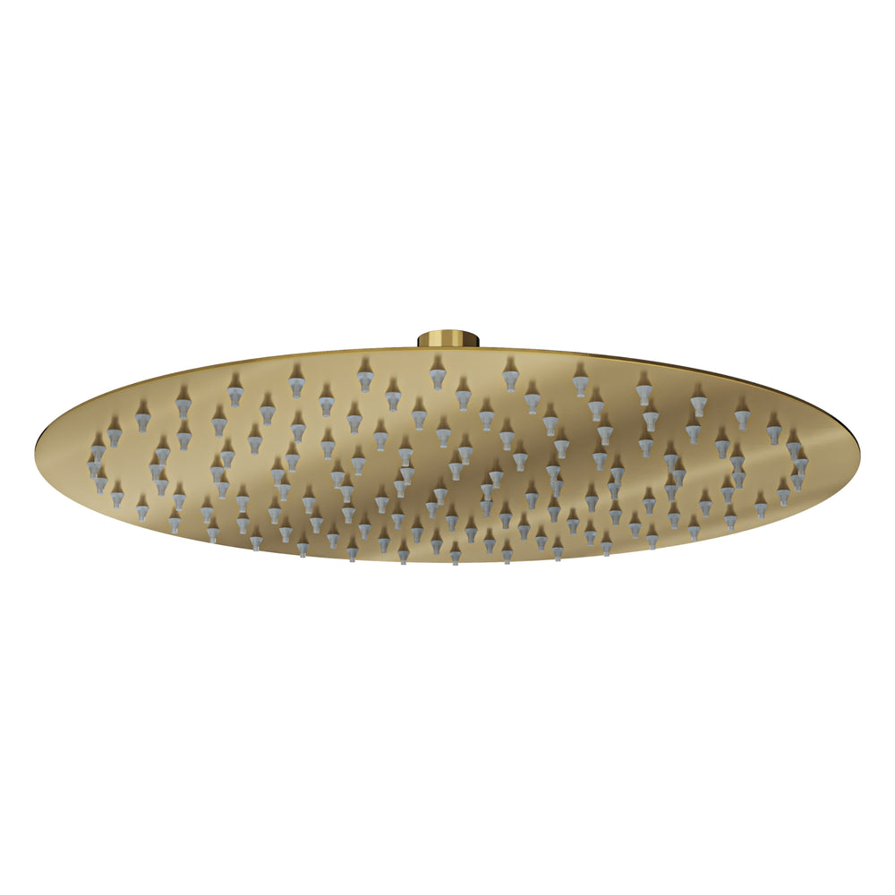 LINSOL SOUL ROUND SHOWER HEAD 300MM BRUSHED BRASS