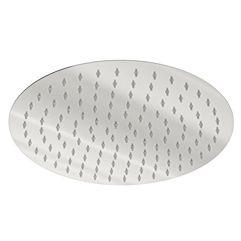 LINSOL SOUL ROUND SHOWER HEAD 300MM BRUSHED NICKEL