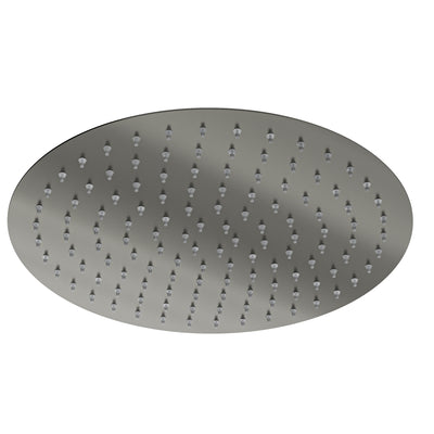 LINSOL SOUL LEAD FREE ROUND SHOWER HEAD 300MM GUN METAL