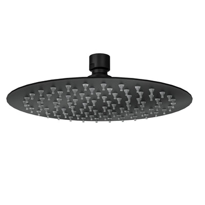 LINSOL SOUL ECO LEAD FREE ROUND SHOWER HEAD 200MM MATTE BLACK