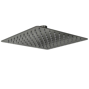 LINSOL OCEAN SQUARE SHOWER HEAD 200MM GUN METAL