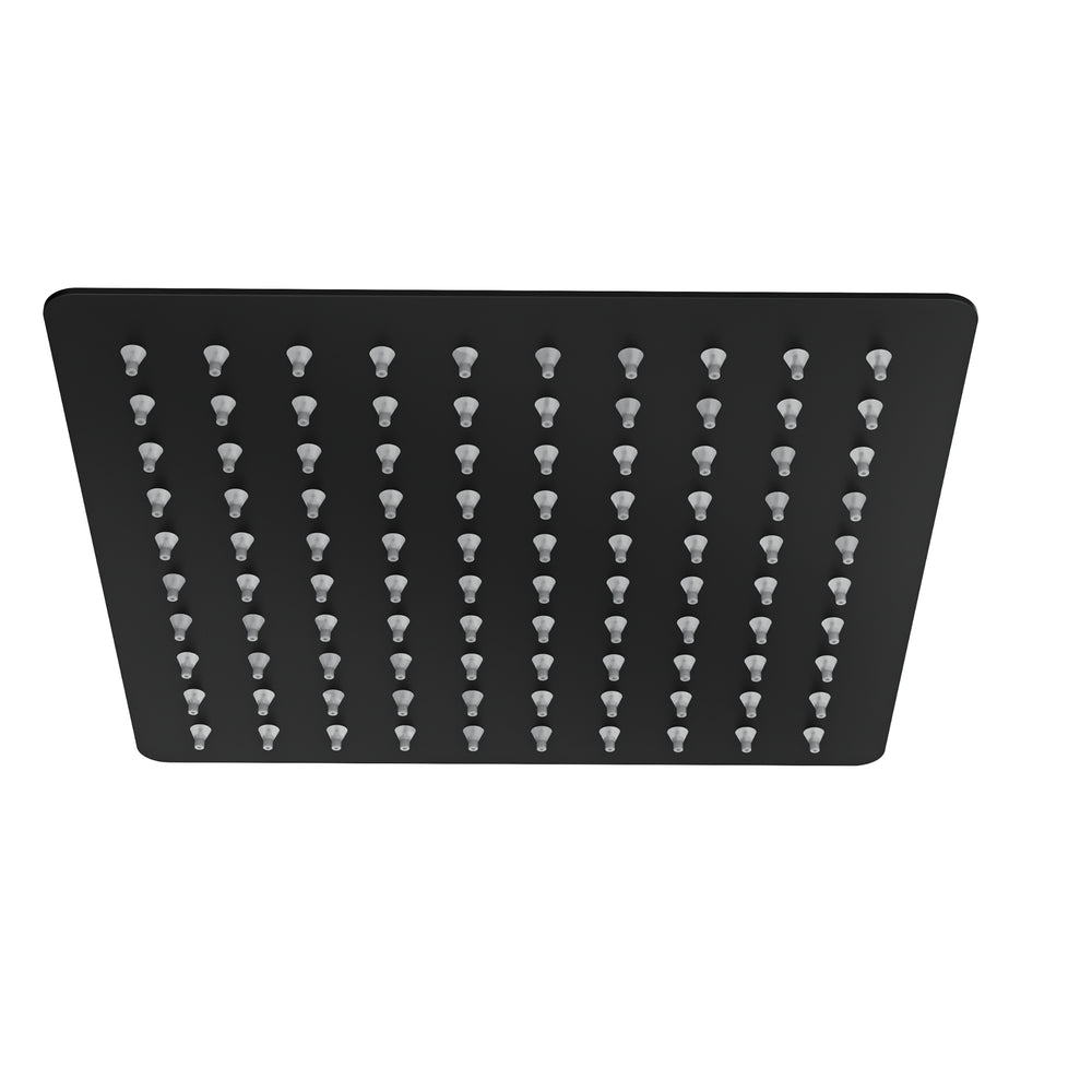LINSOL OCEAN SQUARE SHOWER HEAD 200MM MATTE BLACK