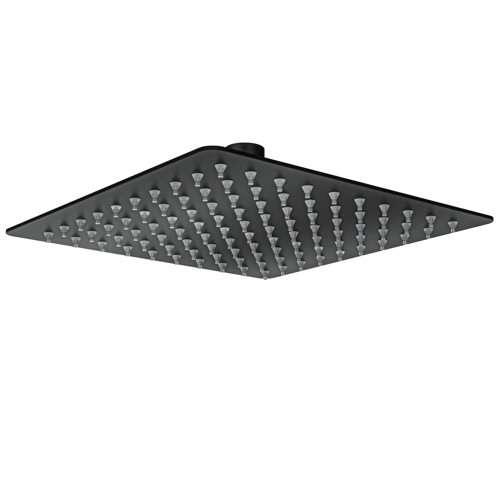 LINSOL OCEAN SQUARE SHOWER HEAD 200MM MATTE BLACK