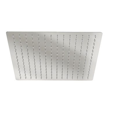 LINSOL OCEAN LEAD FREE SQUARE SHOWER HEAD 300MM BRUSHED NICKEL