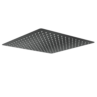 LINSOL OCEAN LEAD FREE SQUARE SHOWER HEAD 300MM MATTE BLACK