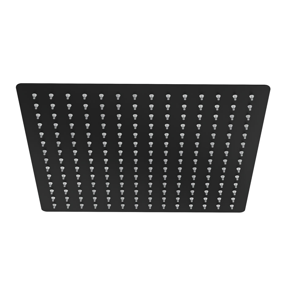 LINSOL OCEAN SQUARE SHOWER HEAD 300MM MATTE BLACK