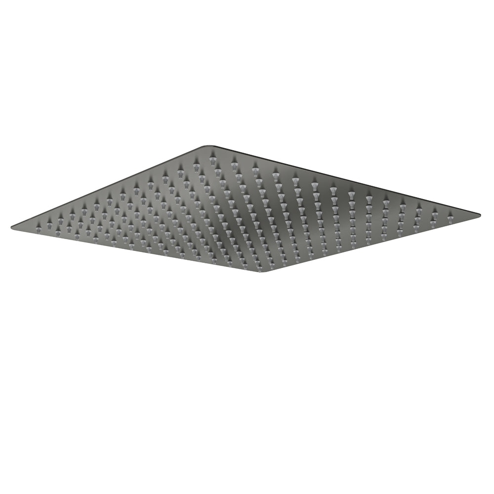 LINSOL OCEAN SQUARE SHOWER HEAD 300MM GUN METAL