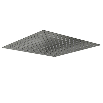 LINSOL OCEAN LEAD FREE SQUARE SHOWER HEAD 300MM GUN METAL