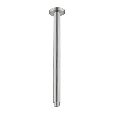 NERO ROUND CEILING SHOWER ARM BRUSHED NICKEL (AVAILABLE IN 100MM AND 300MM)