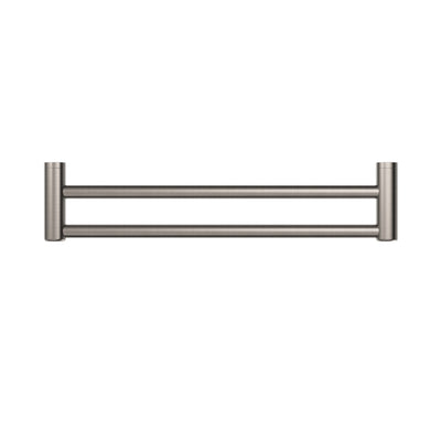 NERO MECCA CARE DOUBLE TOWEL GRAB RAIL BRUSHED NICKEL (AVAILABLE IN 600MM AND 900MM)