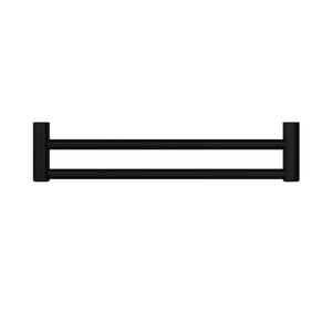 NERO MECCA CARE DOUBLE TOWEL GRAB RAIL MATTE BLACK (AVAILABLE IN 600MM AND 900MM)
