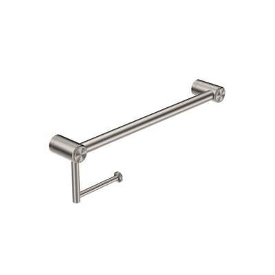 NERO MECCA CARE TOILET ROLL RAIL BRUSHED NICKEL (AVAILABLE IN 300MM AND 450MM)