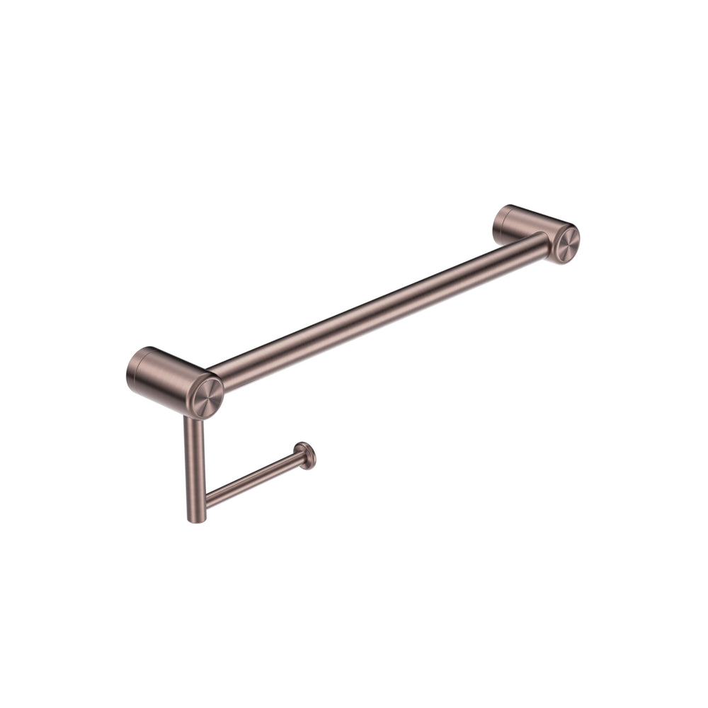 NERO MECCA CARE TOILET ROLL RAIL BRUSHED BRONZE (AVAILABLE IN 300MM AND 450MM)