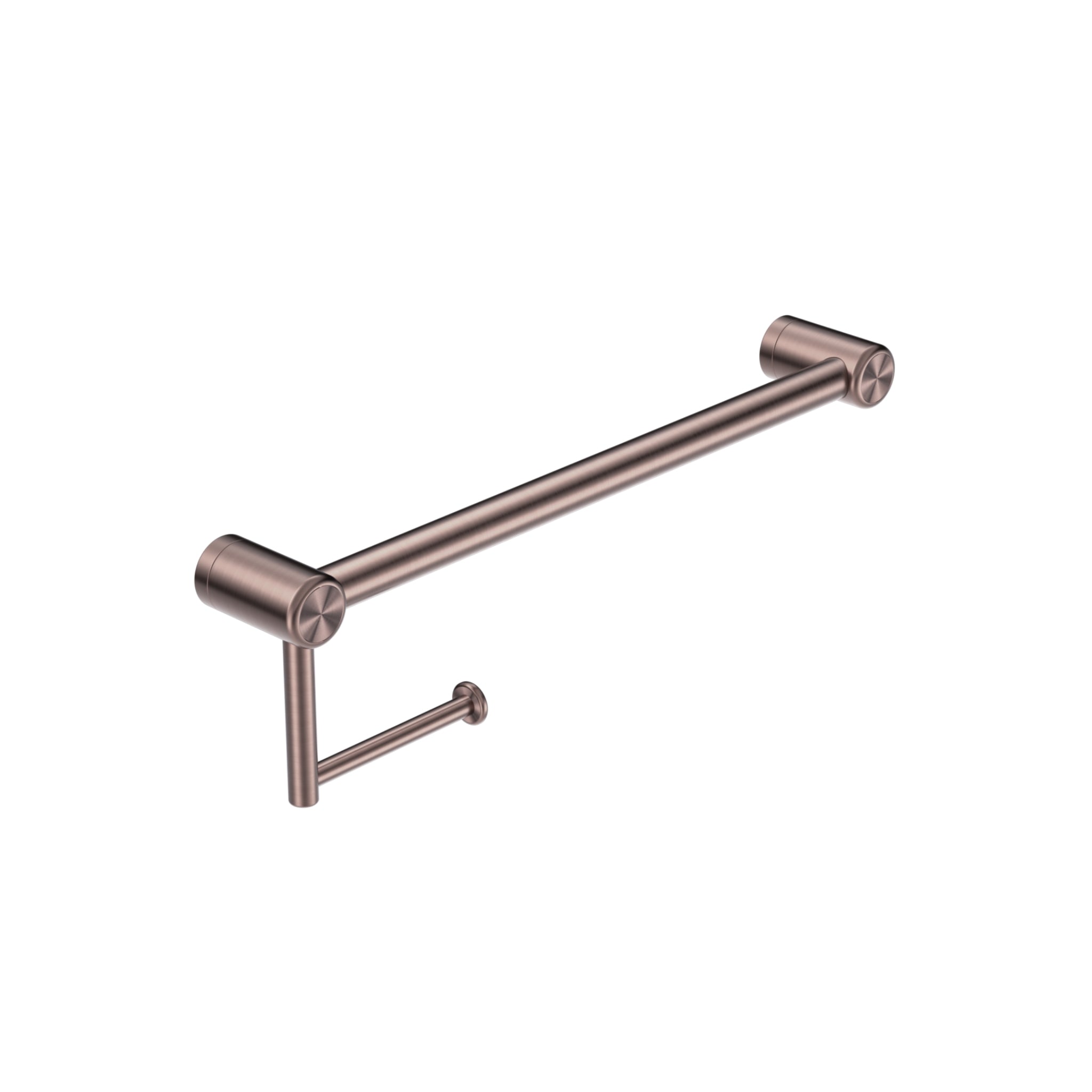 NERO MECCA CARE TOILET ROLL RAIL BRUSHED BRONZE (AVAILABLE IN 300MM AND 450MM)