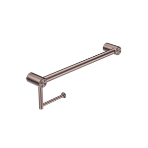 NERO MECCA CARE TOILET ROLL RAIL BRUSHED BRONZE (AVAILABLE IN 300MM AND 450MM)