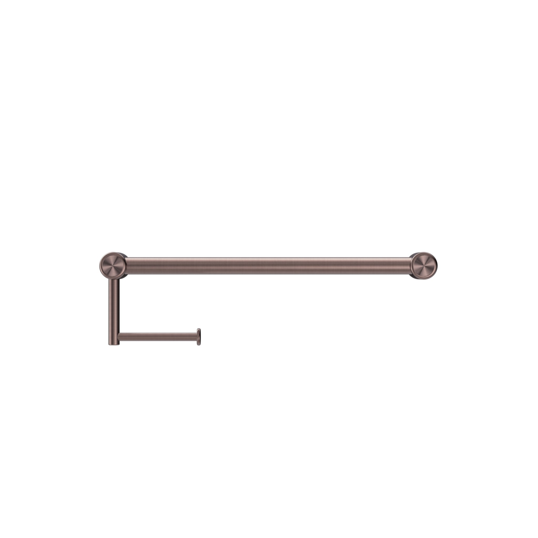 NERO MECCA CARE TOILET ROLL RAIL BRUSHED BRONZE (AVAILABLE IN 300MM AND 450MM)