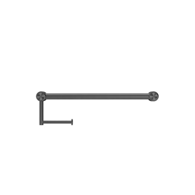 NERO MECCA CARE TOILET ROLL RAIL GUN METAL (AVAILABLE IN 300MM AND 450MM)