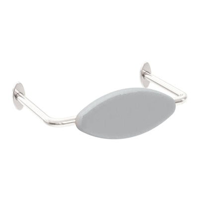 NERO MECCA CARE DDA TOILET BACKREST 560MM BRUSHED NICKEL