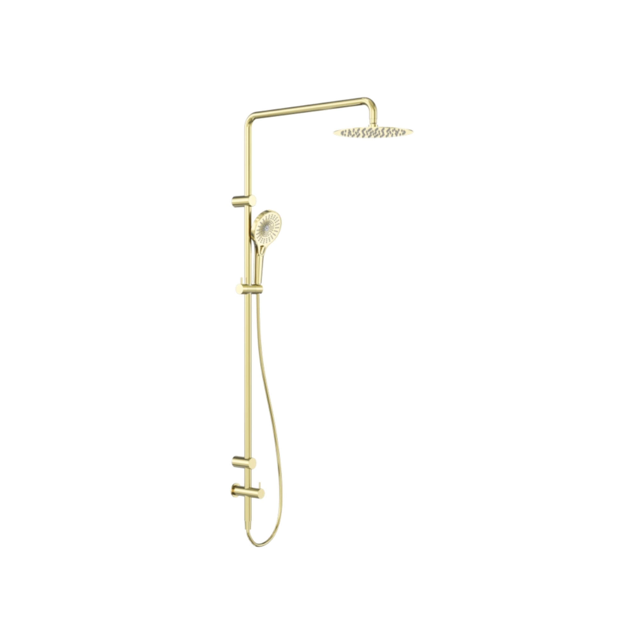 NERO MECCA CARE GRAB RAIL TWIN SHOWER SET 900MM BRUSHED GOLD