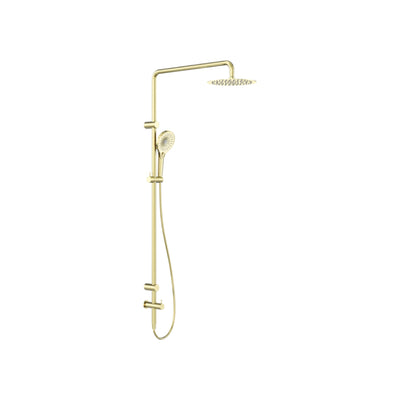 NERO MECCA CARE GRAB RAIL TWIN SHOWER SET 900MM BRUSHED GOLD
