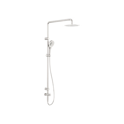 NERO MECCA CARE GRAB RAIL TWIN SHOWER SET 900MM BRUSHED NICKEL