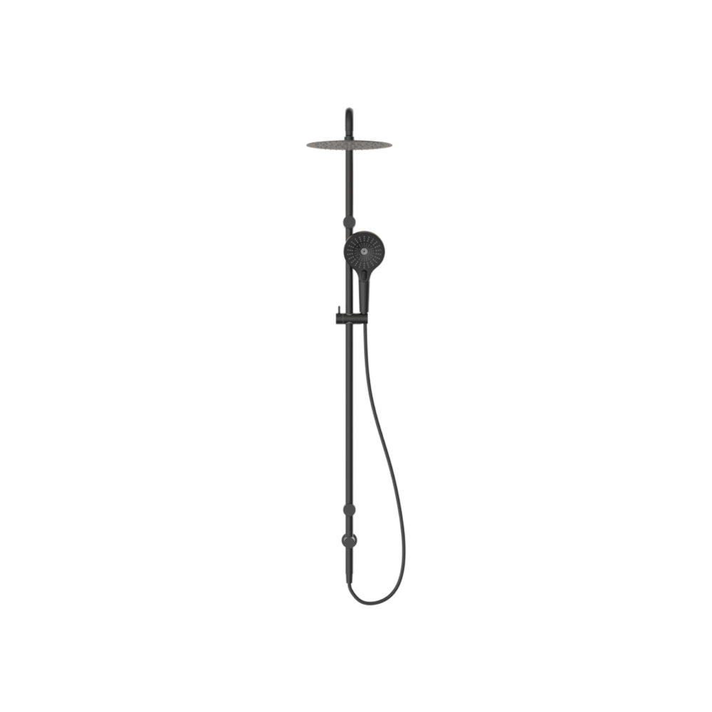 NERO MECCA CARE GRAB RAIL TWIN SHOWER SET 900MM MATTE BLACK