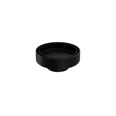 NERO TILE INSERT FLOOR WASTE ROUND MATTE BLACK 100MM