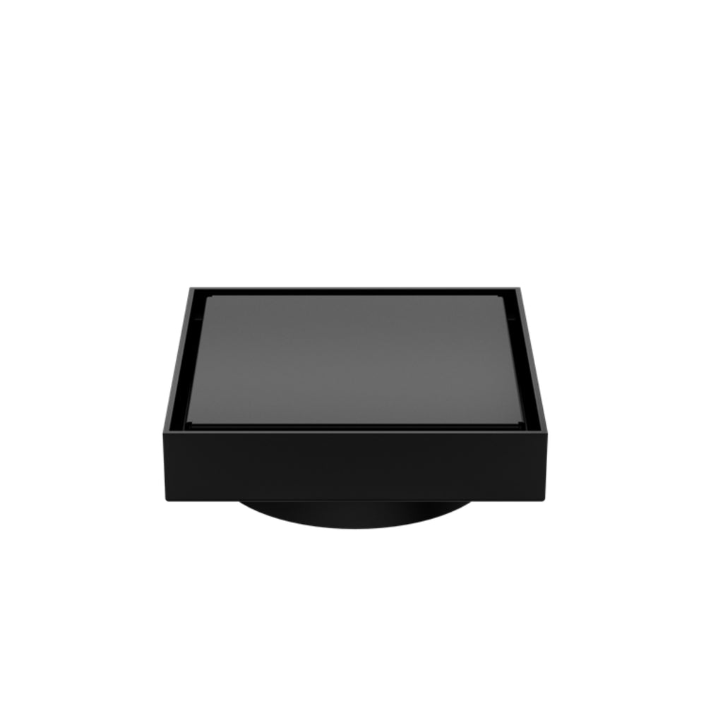 NERO SQUARE TILE INSERT FLOOR WASTE MATTE BLACK 130MM