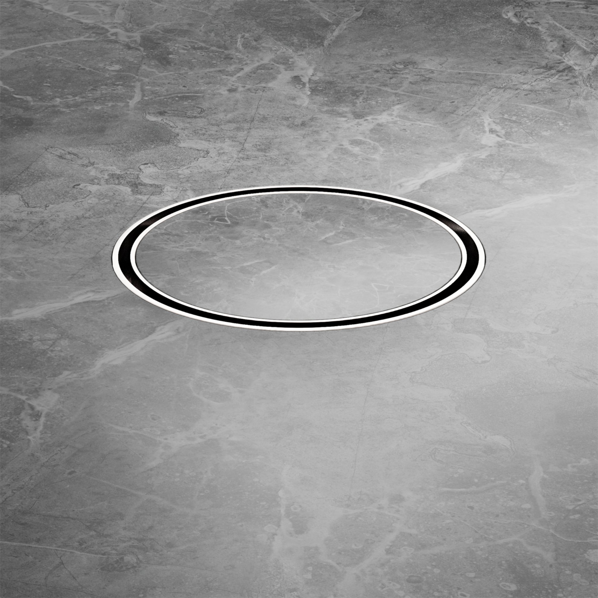 NERO TILE INSERT FLOOR WASTE 130MM BRUSHED NICKEL
