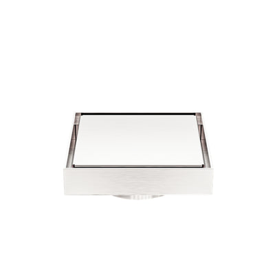 NERO TILE INSERT FLOOR WASTE 100MM BRUSHED NICKEL