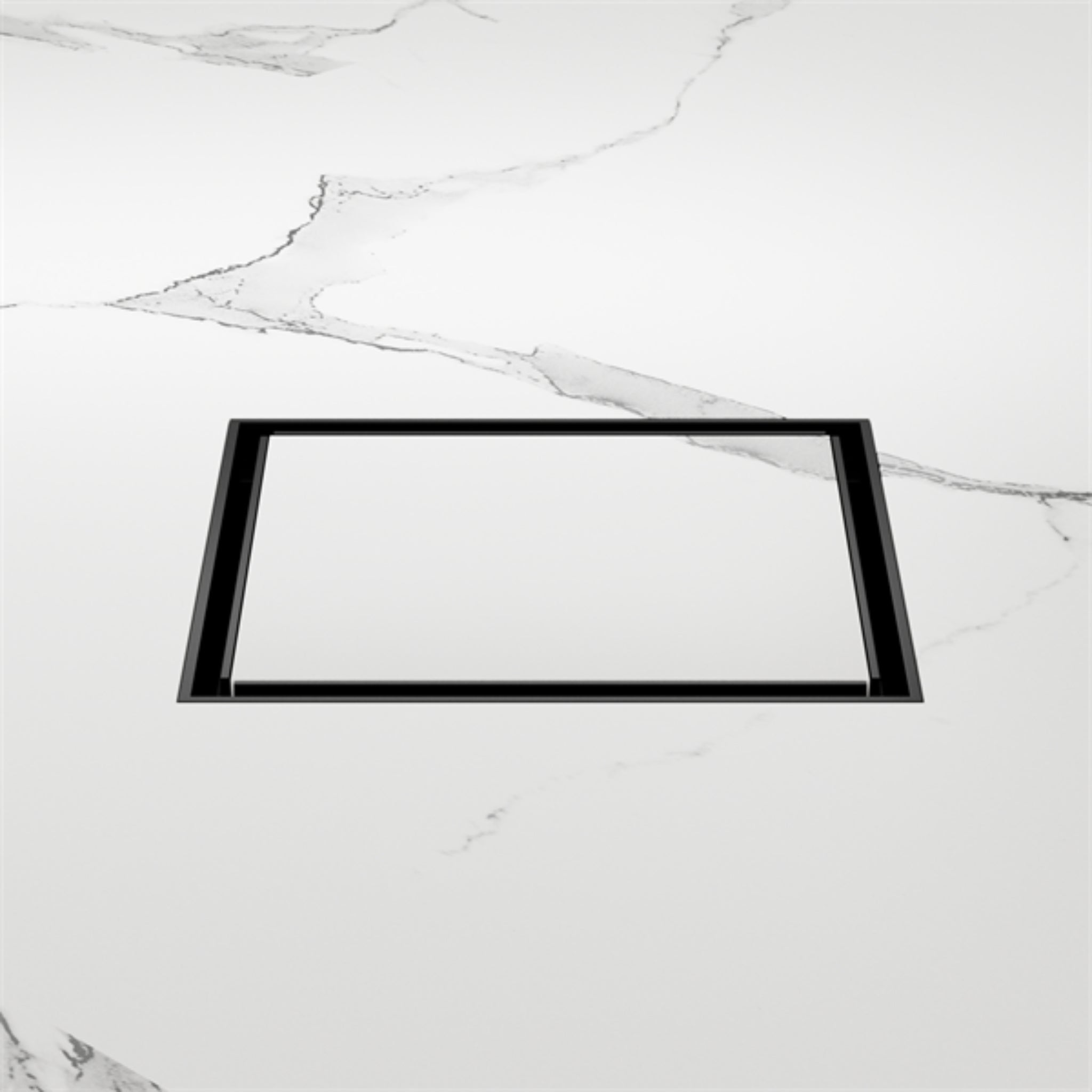 NERO TILE INSERT FLOOR WASTE SQUARE MATTE BLACK 130MM