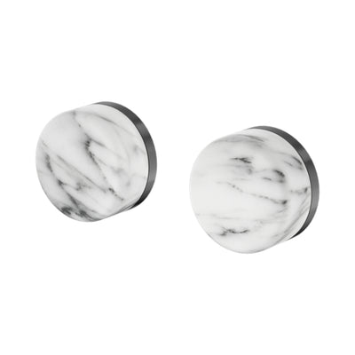 NERO SERENITY WALL TOP ASSEMBLY WITH ARABESCATO CORCHIA HANDLE GUN METAL