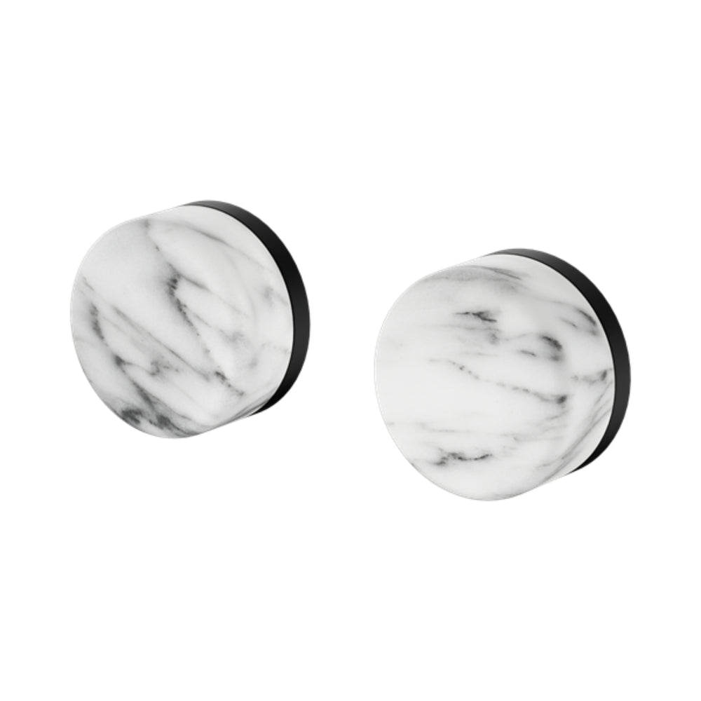 NERO SERENITY WALL TOP ASSEMBLY WITH ARABESCATO CORCHIA HANDLE MATTE BLACK