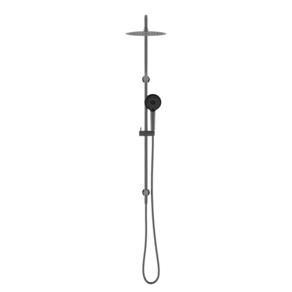 NERO ROUND PROJECT TWIN SHOWER 1116MM GUN METAL