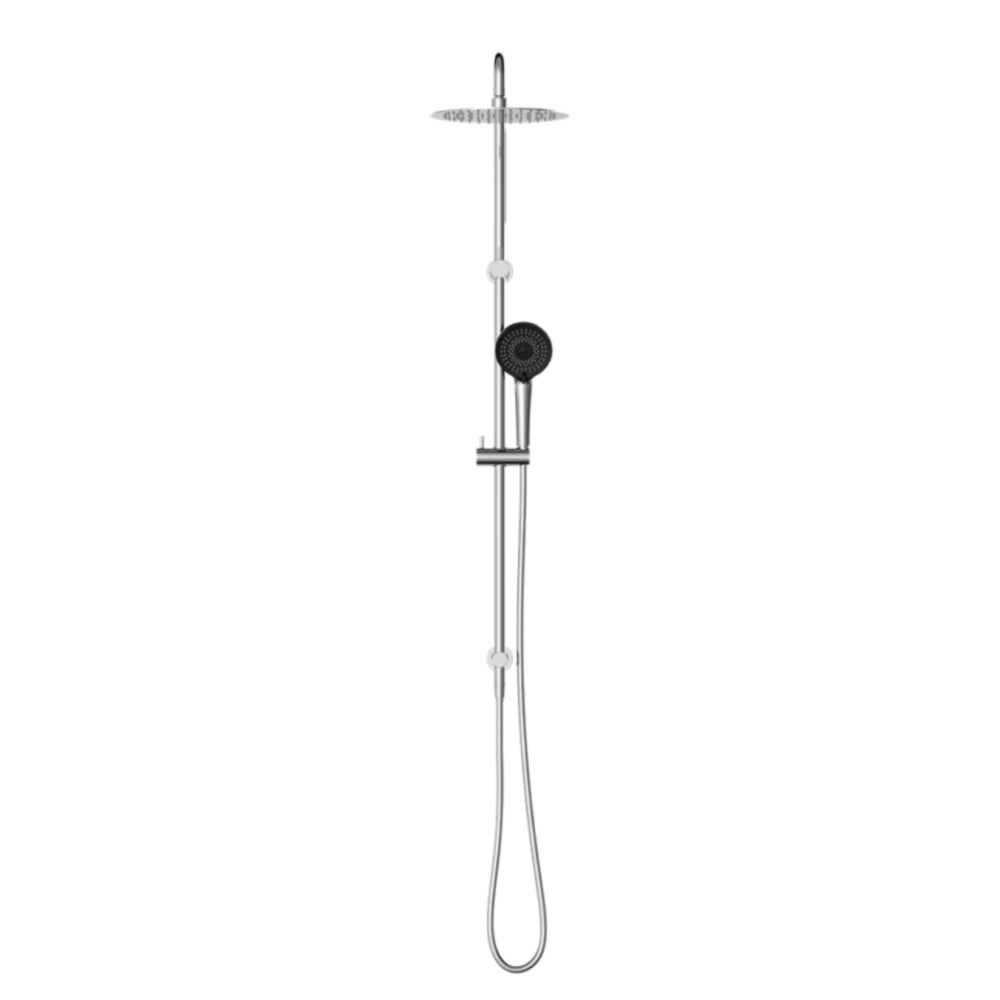 NERO ROUND PROJECT TWIN SHOWER 1116MM CHROME