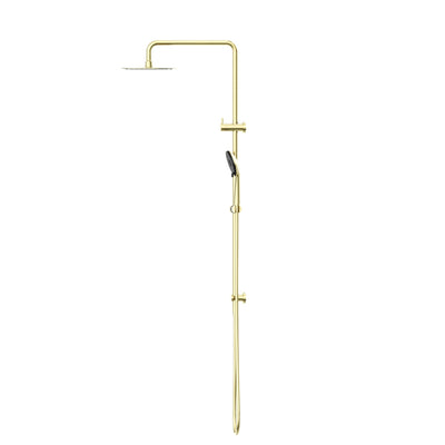 NERO ROUND PROJECT TWIN SHOWER 1116MM BRUSHED GOLD