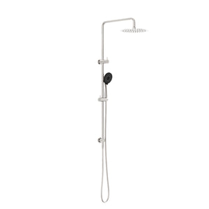 NERO ROUND PROJECT TWIN SHOWER 1116MM BRUSHED NICKEL