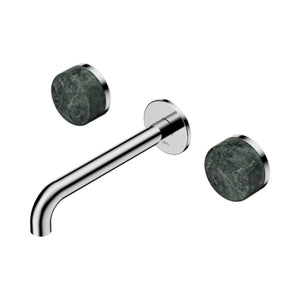 NERO SERENITY WALL BASIN SET SPOUT WITH VERDE ALPI HANDLE CHROME (AVAILABLE IN 160MM, 185MM AND 220MM)
