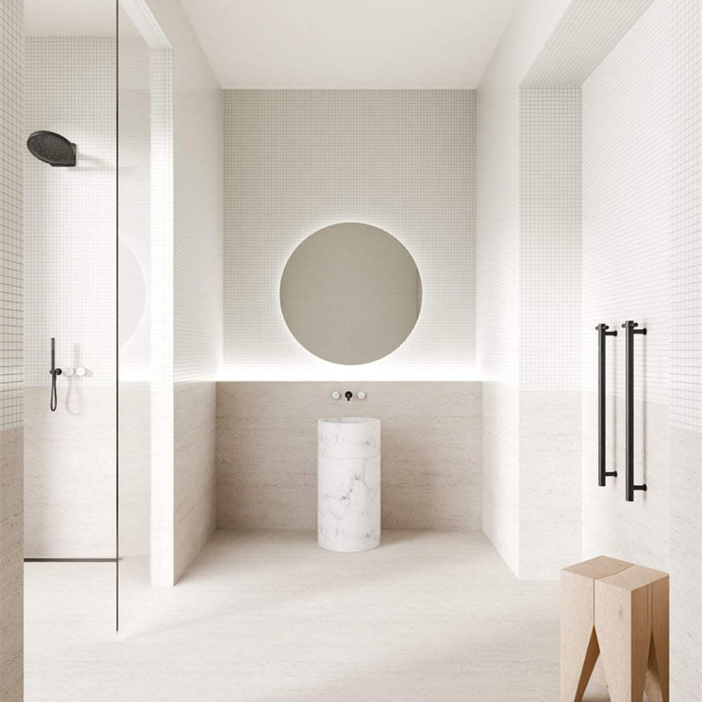 NERO SERENITY WALL SHOWER HEAD 300MM MATTE BLACK