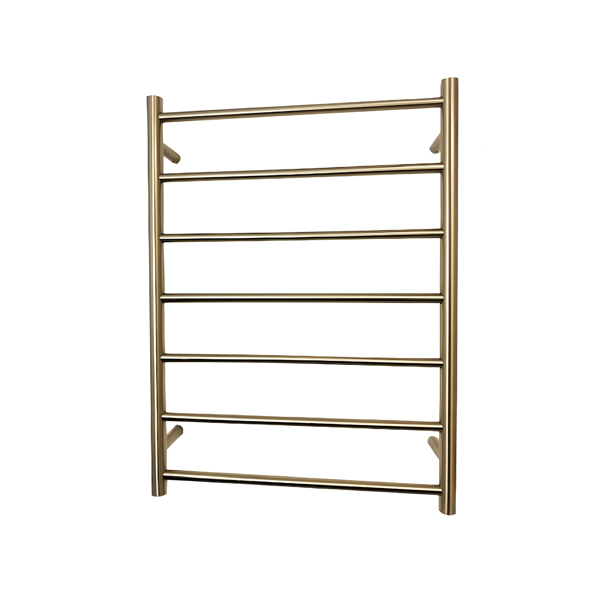 RADIANT HEATING 7-BARS ROUND HEATED TOWEL RAIL CLASSIC GOLD 600MM