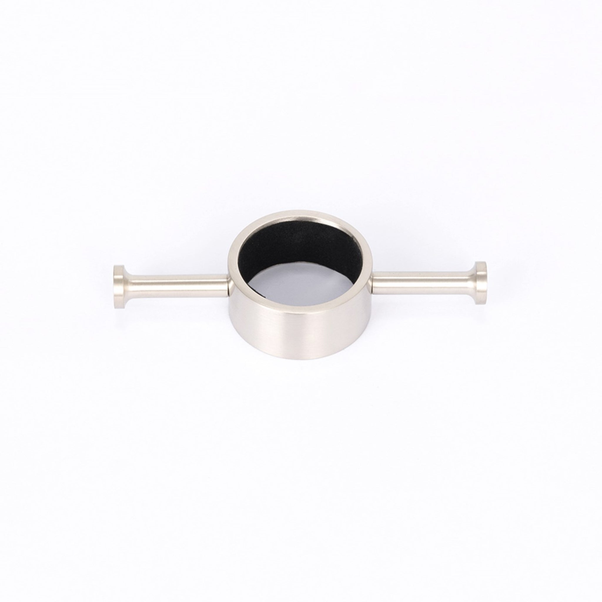 RADIANT HEATING RING HOOK FOR VERTICAL RAILS 110MM COOL BRUSHED NICKEL