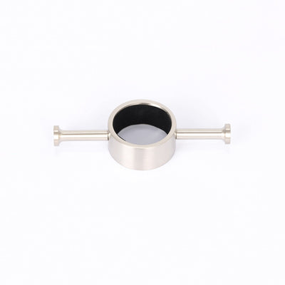 RADIANT HEATING RING HOOK FOR VERTICAL RAILS 110MM COOL BRUSHED NICKEL