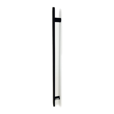 RADIANT HEATING NON-HEATED VERTICAL SINGLE TOWEL RAIL MATTE BLACK 930MM