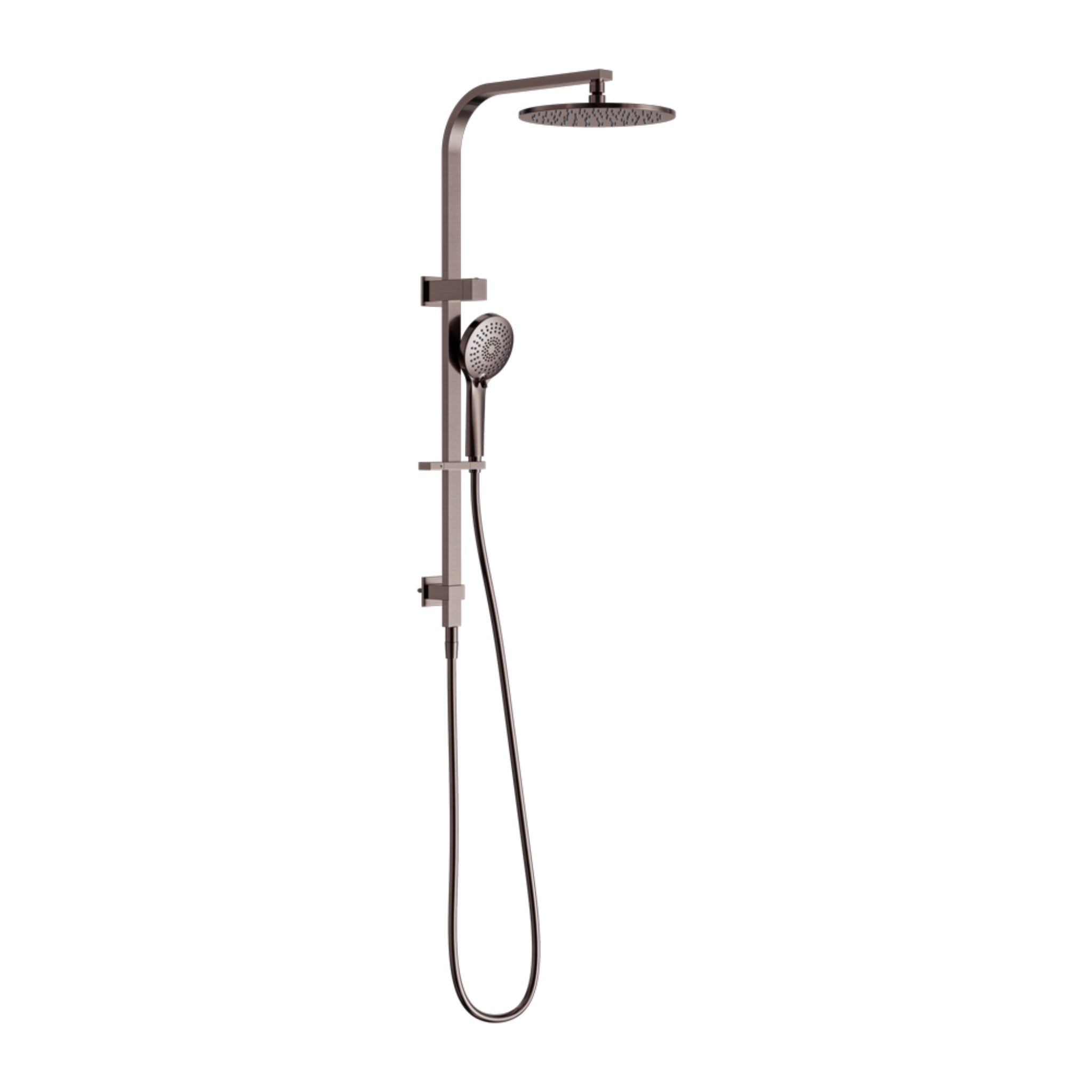 NERO BIANCA TWIN SHOWER 832MM BRUSHED BRONZE