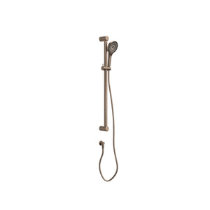 NERO MECCA CARE 32MM GRAB RAIL AND ADJUSTABLE SHOWER RAIL SET 900MM BRUSHED BRONZE