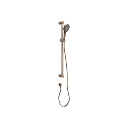 NERO MECCA CARE 32MM GRAB RAIL AND ADJUSTABLE SHOWER RAIL SET 900MM BRUSHED BRONZE
