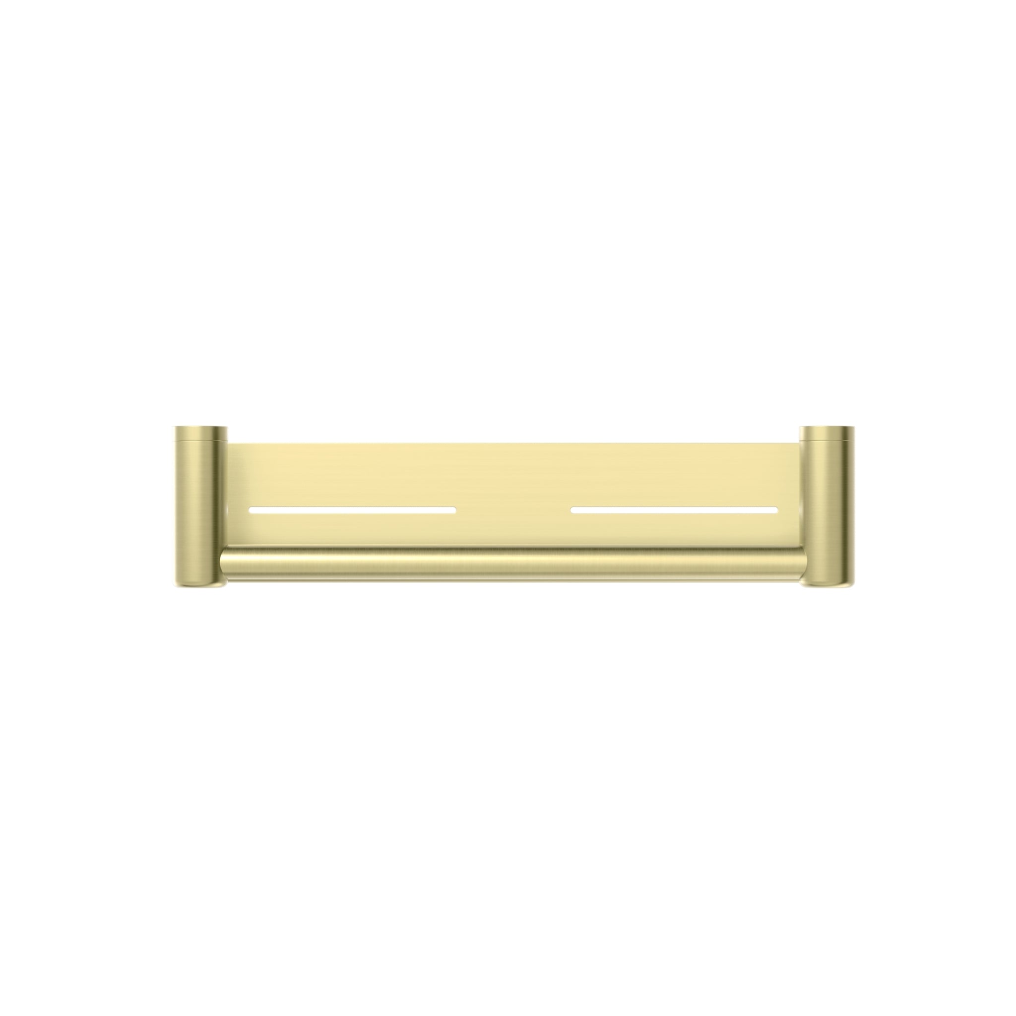 NERO MECCA CARE GRAB RAIL WITH SHELF BRUSHED GOLD (AVAILABLE IN 300MM AND 450MM)