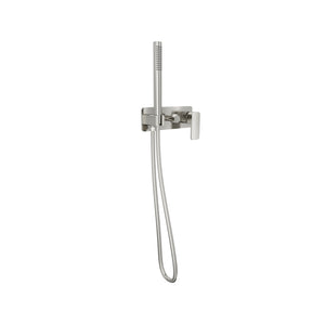 LINSOL ZIA WALL MIXER WITH HAND SHOWER BRUSHED NICKEL